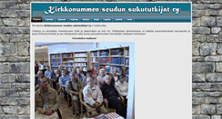 Desktop Screenshot of kirkkonummensukututkijat.org